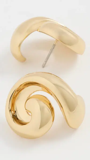 Jenny Bird Gio Earrings High Polish Gold One Size | Thumbnail 4