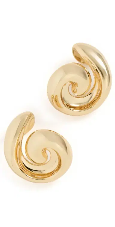 Jenny Bird Gio Earrings High Polish Gold One Size | Thumbnail 1