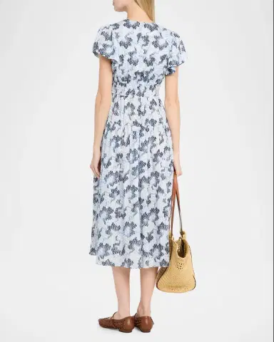 Ulla Johnson Lyria Printed Cotton Midi Dress | Thumbnail 3