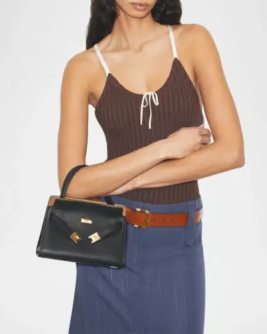 Tory Burch Lee Radziwill Petite Leather Top Handle Bag | Thumbnail 2
