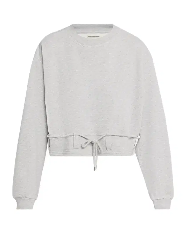 Dries Van Noten Belted Crop Crewneck Sweatshirt