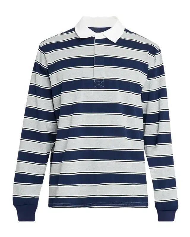 Joe's Jeans Men's Cotton Stripe Rugby Shirt
