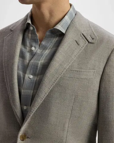 Ralph Lauren Purple Label Men's Hadley Hand-Tailored Textured Single-Breasted Sport Coat | Thumbnail 5