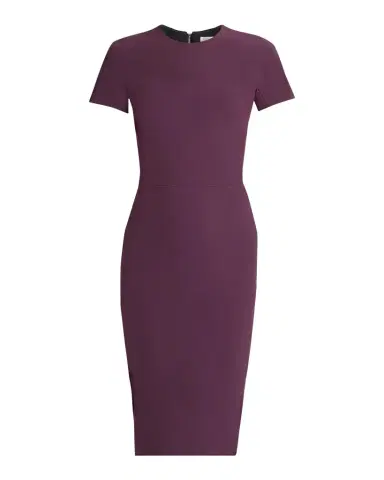 Victoria Beckham Fitted Wool Midi Dress | Thumbnail 1 Victoria Beckham Fitted Wool Midi Dress | Thumbnail 1