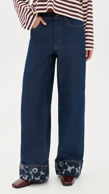 Marimekko Maridenim Loose Mini Unikko Jeans | Thumbnail 3 Marimekko Maridenim Loose Mini Unikko Jeans | Thumbnail 3