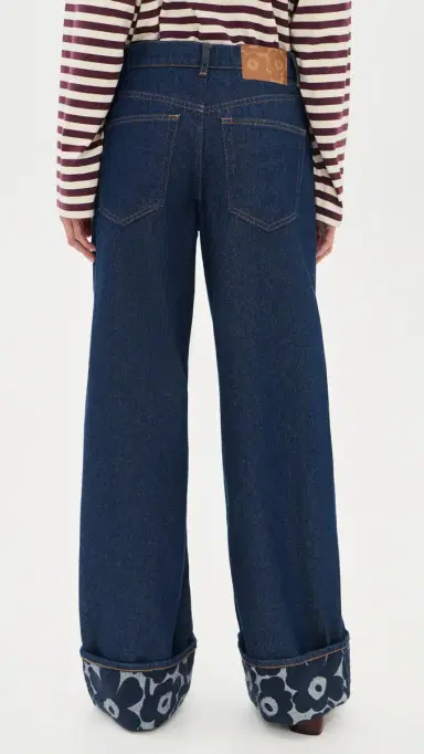 Marimekko Maridenim Loose Mini Unikko Jeans | Thumbnail 4 Marimekko Maridenim Loose Mini Unikko Jeans | Thumbnail 4