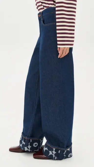 Marimekko Maridenim Loose Mini Unikko Jeans | Thumbnail 5 Marimekko Maridenim Loose Mini Unikko Jeans | Thumbnail 5