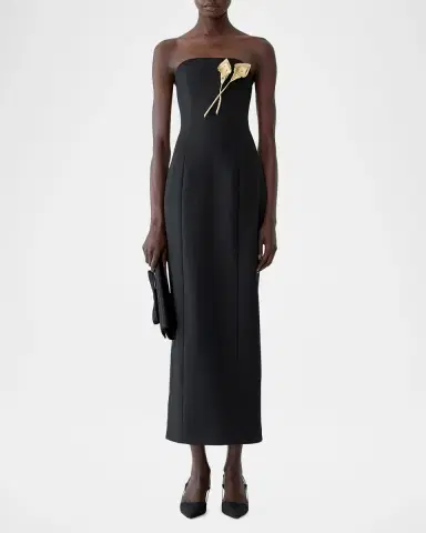 Carolina Herrera Calla Lily Strapless Column Gown | Thumbnail 2