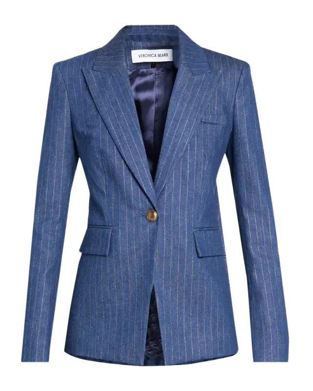 Veronica Beard Naira Striped Dickey Jacket