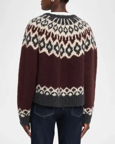 Nili Lotan Isaline Fair Isle Cashmere Sweater | Thumbnail 3
