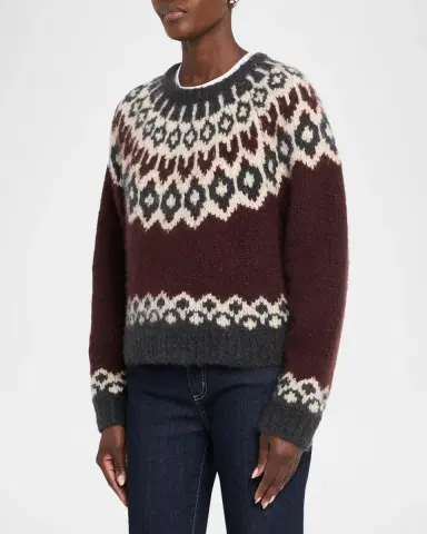 Nili Lotan Isaline Fair Isle Cashmere Sweater | Thumbnail 4