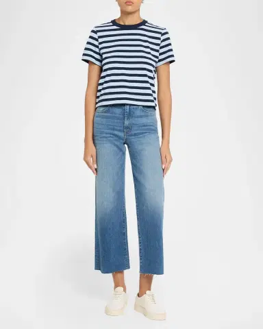 SLVRLAKE Grace High-Rise Wide-Leg Crop Jeans | Thumbnail 2