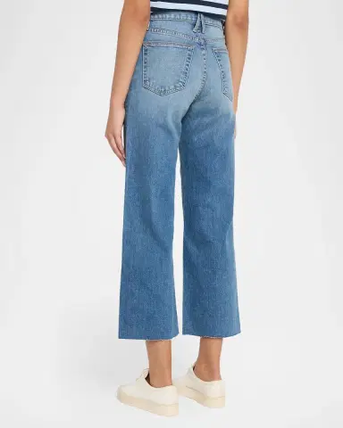 SLVRLAKE Grace High-Rise Wide-Leg Crop Jeans | Thumbnail 3