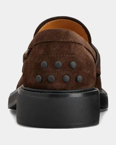 Tod's Men's Suede Mocassin Penny Loafers | Thumbnail 3