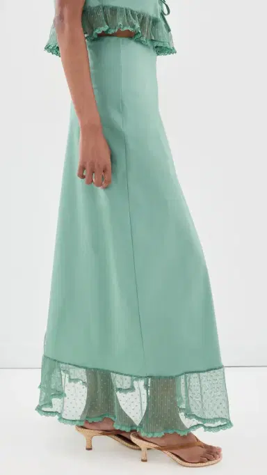 Peixoto Odette Maxi Skirt Eucalyptus | Thumbnail 4 Peixoto Odette Maxi Skirt Eucalyptus | Thumbnail 4