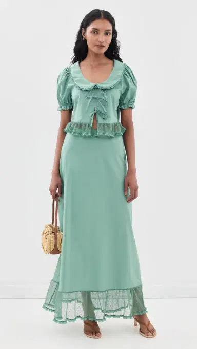 Peixoto Odette Maxi Skirt Eucalyptus | Thumbnail 5 Peixoto Odette Maxi Skirt Eucalyptus | Thumbnail 5
