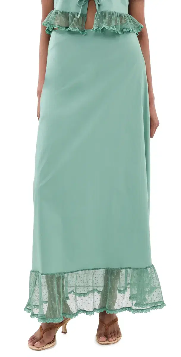 Peixoto Odette Maxi Skirt Eucalyptus