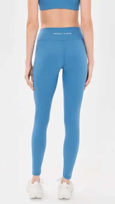 Sporty & Rich Bold ogo Full eggings Dusty Blue White | Thumbnail 3 Sporty & Rich Bold ogo Full eggings Dusty Blue White | Thumbnail 3