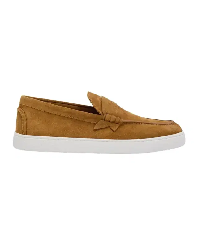 Men's The Harold I Flat Leather Red-Sole Boat Shoes