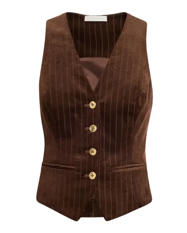Ramy Brook Noelle Striped Vest