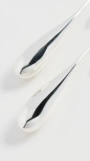LIÉ STUDIO The Evelyn Earrings Silver One Size | Thumbnail 4