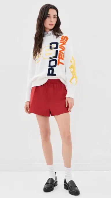 Polo Ralph Lauren U Open Graphic Cotton Intarsia Sweater White | Thumbnail 6