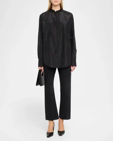 The Row Lula Silk Taffeta Button-Down Top | Thumbnail 2