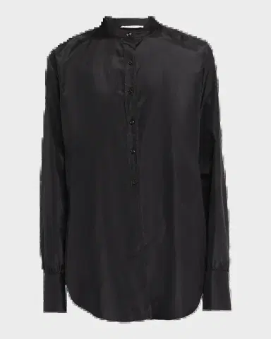 The Row Lula Silk Taffeta Button-Down Top | Thumbnail 5