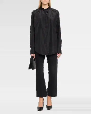 The Row Lula Silk Taffeta Button-Down Top | Thumbnail 6