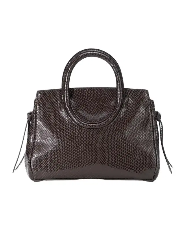 Staud Maude Mini Snakeskin Embossed Carryall Bag