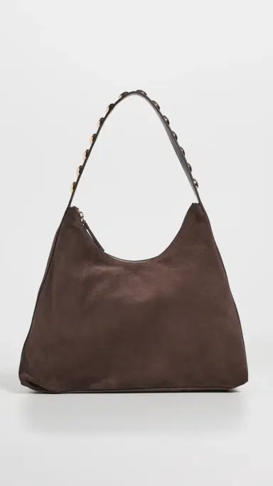 Loeffler Randall Stassie Studded Slouchy Suede Shoulder Bag Tmoro One Size | Thumbnail 3 Loeffler Randall Stassie Studded Slouchy Suede Shoulder Bag Tmoro One Size | Thumbnail 3