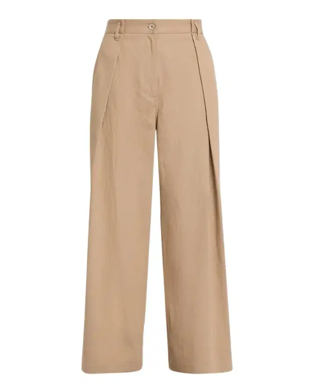 Brunello Cucinelli Sparkle Twill Wide-Leg Pants