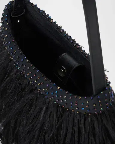 Staud Winslow Beaded Feather Top-Handle Bag | Thumbnail 4 Staud Winslow Beaded Feather Top-Handle Bag | Thumbnail 4