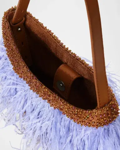 Staud Winslow Beaded Feather Top-Handle Bag | Thumbnail 9 Staud Winslow Beaded Feather Top-Handle Bag | Thumbnail 9