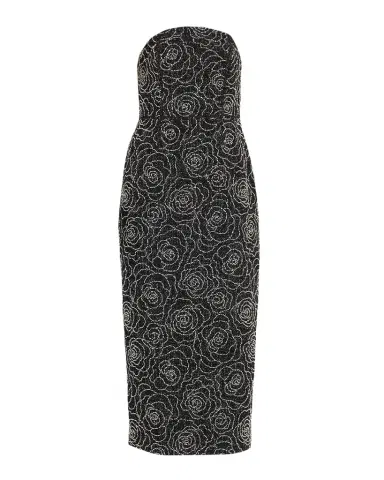 Milly Kait Floral Beaded Column Midi Dress | Thumbnail 1