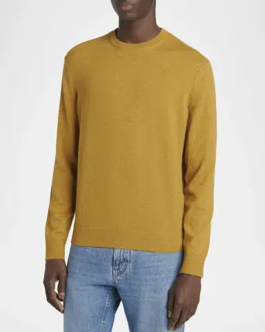 Zegna Men's Cashmere Crewneck Sweater | Thumbnail 4