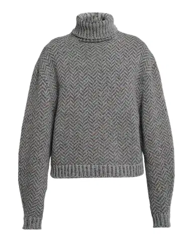 Gabriela Hearst Courtney Cashmere Herringbone Turtleneck Sweater | Thumbnail 1