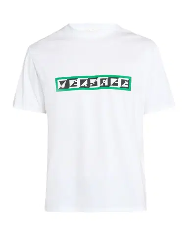 Versace Men's Cotton Graphic Logo Crewneck T-Shirt | Thumbnail 1