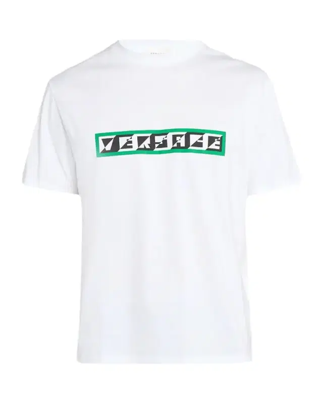 Versace Men's Cotton Graphic Logo Crewneck T-Shirt