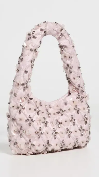 LoveShackFancy Serina Purse Sugar Petal Pink One Size | Thumbnail 4 LoveShackFancy Serina Purse Sugar Petal Pink One Size | Thumbnail 4