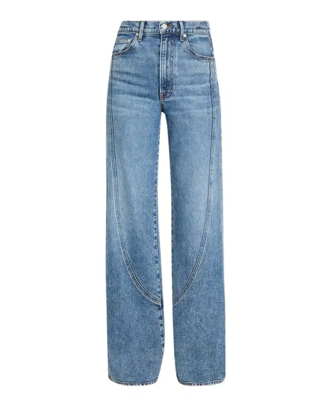 Veronica Beard Taylor Godet Wide-Leg Jeans