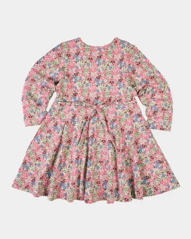 Florence Eiseman Girl's Floral Knit Dress, Size 2-8 | Thumbnail 2