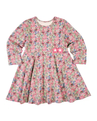 Florence Eiseman Girl's Floral Knit Dress, Size 2-8 | Thumbnail 3