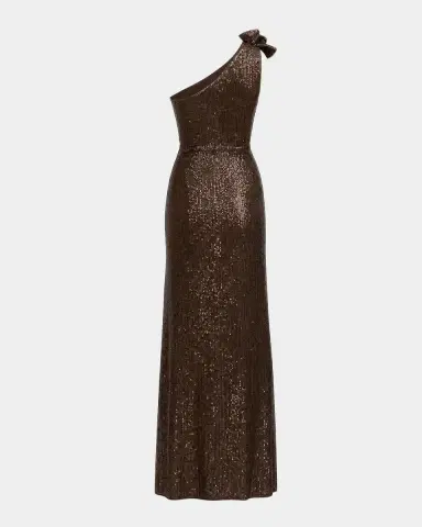 Mac Duggal One-Shoulder Sequined Column Gown | Thumbnail 5