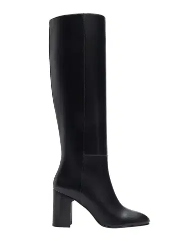 Stuart Weitzman 85mm Mulberry Leather Knee-High Boots | Thumbnail 3