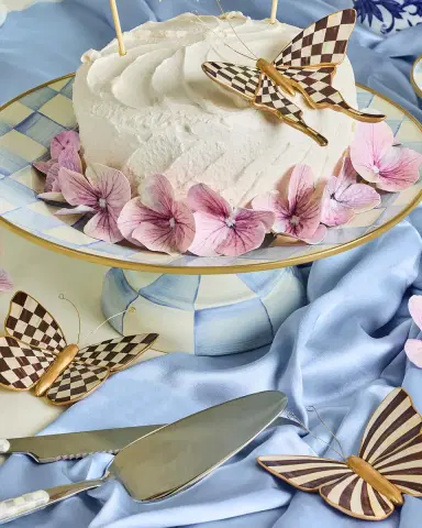MacKenzie-Childs Courtly Check & Stripe Butterfly Trio | Thumbnail 4