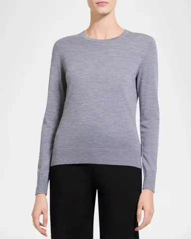 Theory Regal Merino Wool Knit Crewneck Top | Thumbnail 4