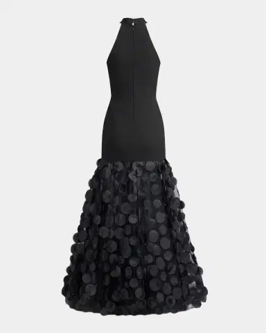 Mac Duggal Crepe Halterneck Trumpet Gown | Thumbnail 5