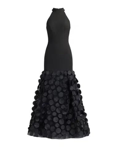 Mac Duggal Crepe Halterneck Trumpet Gown | Thumbnail 1