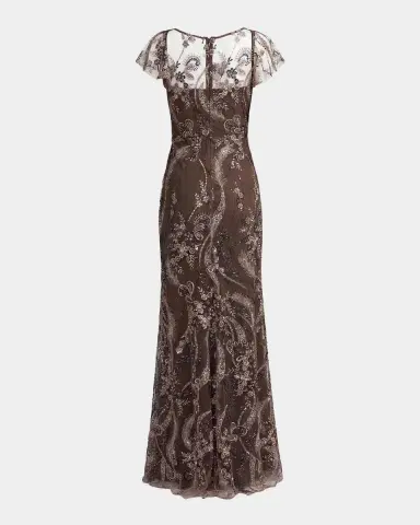 Mac Duggal Embroidered Sequined Gown | Thumbnail 5